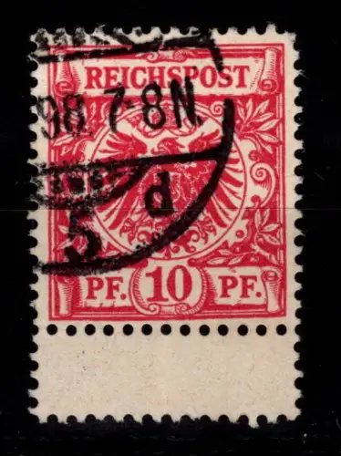 Deutsches Reich 47 d gestempelt geprüft #DEF39