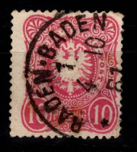 Deutsches Reich 41 a gestempelt geprüft Zenker BPP #DEF47