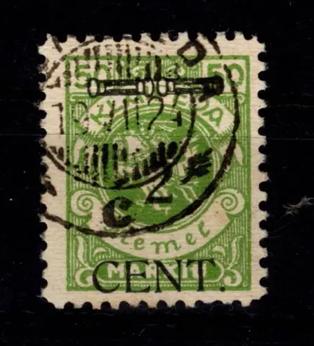 Memel 177 gestempelt #DEF70