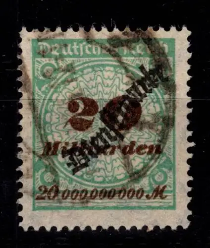 Deutsches Reich Dienstmarken 87 gestempelt geprüft Infla Berlin #DES34