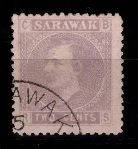 Malaiische Staaten Sarawak 3 gestempelt #DER25