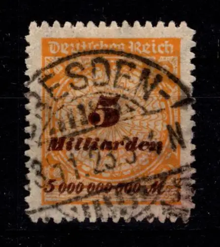 Deutsches Reich 326 B P gestempelt geprüft Infla Berlin #DES08