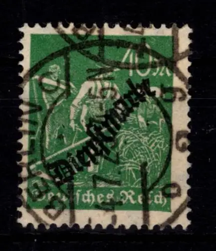 Deutsches Reich Dienstmarken 77 b gestempelt geprüft Infla Berlin #DES37