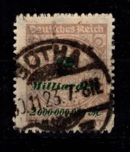 Deutsches Reich 326 B P gestempelt geprüft Infla Berlin #DES07