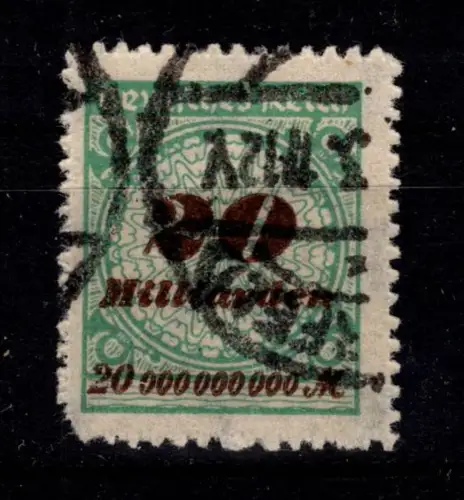 Deutsches Reich 329 B P gestempelt geprüft Infla Berlin #DES09