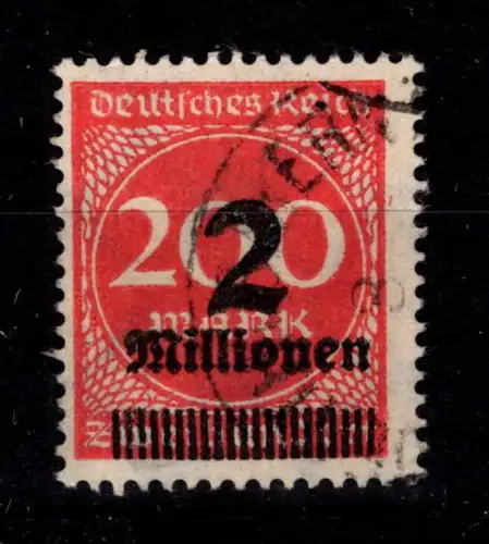 Deutsches Reich 309 A W a gestempelt geprüft Infla Berlin #DES14