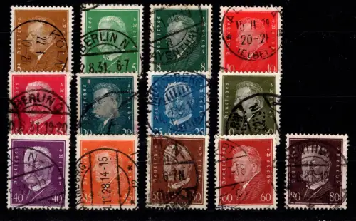 Deutsches Reich 410-422 gestempelt #DES19