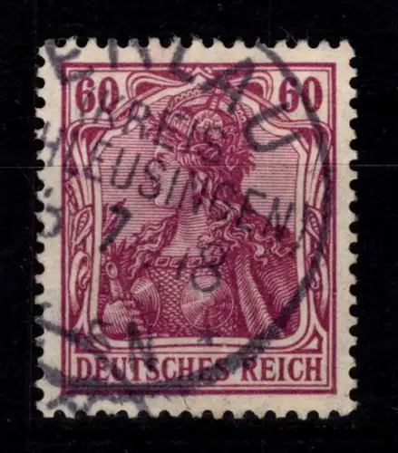Deutsches Reich 92 II a gestempelt geprüft Zenker VOB #DER85