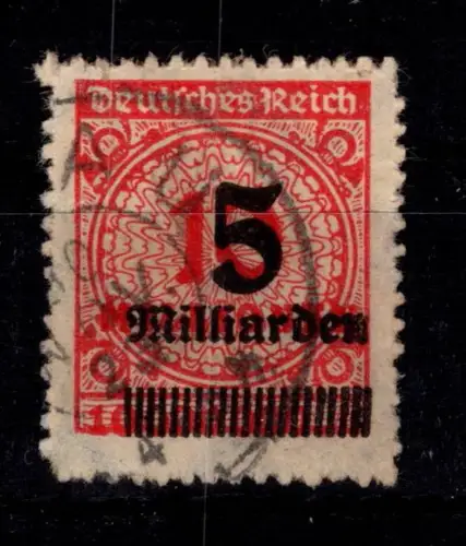 Deutsches Reich 334 B P gestempelt geprüft Infla Berlin #DES10