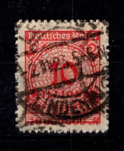 Deutsches Reich 318 B P gestempelt geprüft Infla Berlin #DES03