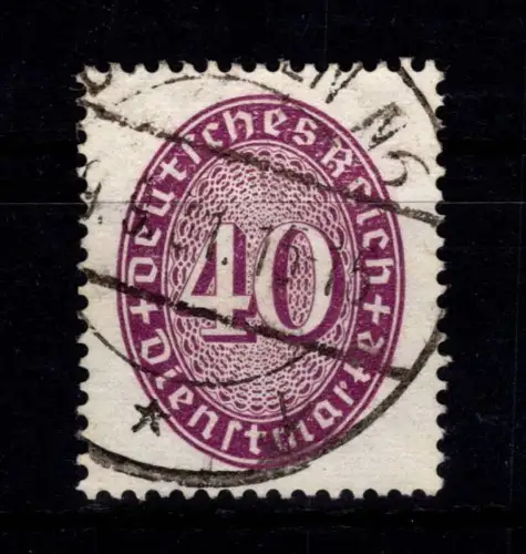 Deutsches Reich Dienstmarken 121 Y gestempelt geprüft Schlegel BPP #DES43