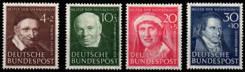 BRD Bund 143-146 postfrisch Wohlfahrt Helfer der Menschheit II #GK875