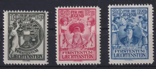 Liechtenstein 116-118 postfrisch Jugendfürsorge #NF164