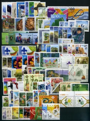 Cept Jahrgang 2007 postfrisch ohne Kosovo Block 6 #NF480