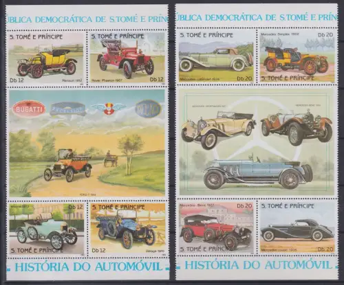 Sao Tome e Principe 852-859 A postfrisch Oldtimer #OM180