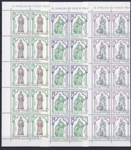 Vatikan 1158-1160 postfrisch als 10er Bogenteile #OM789
