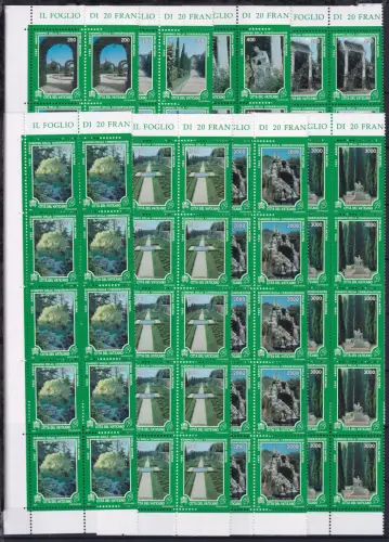 Vatikan 1145-1152 postfrisch als 10er Bogenteile #OM790