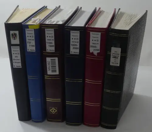 Österreich riesiges Dublettenlager in 6 Einsteckalben #MA392