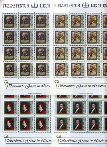 Liechtenstein Kleinbögen 784-787 postfrisch #JD396