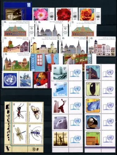 UNO New York Jahrgang 2009 postfrisch #GU367