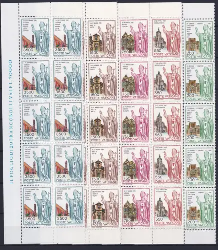 Vatikan 1046-1050 postfrisch als 10er Bogenteile #OM769