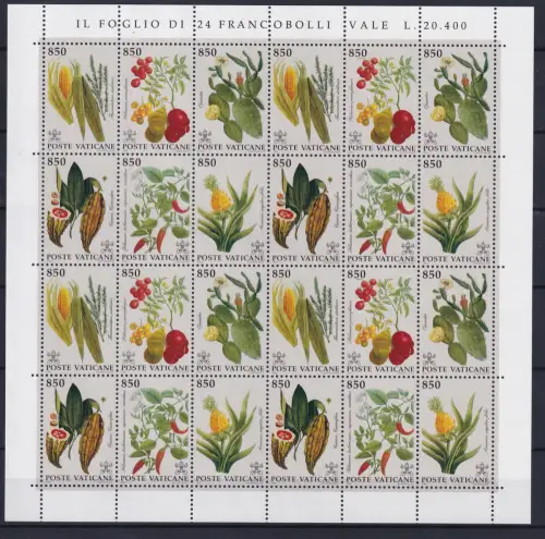 Vatikan 1064-1069 postfrisch als Zd-Bogen #OM765