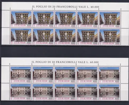 Vatikan 1080-1089 postfrisch als 10er Bogenteile #OM770