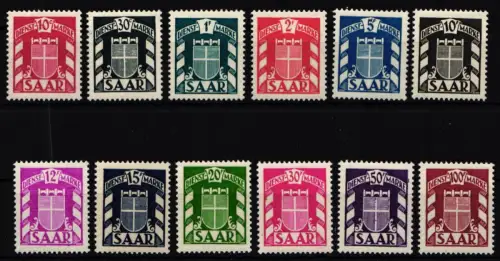 Saarland Dienstmarken 33-44 postfrisch #KU504