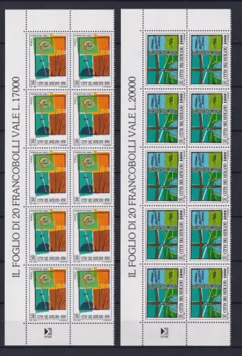 Vatikan 1116-1117 postfrisch als 10er Bogenteile #OM780