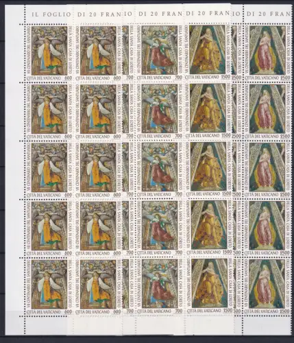 Vatikan 1136-1139 postfrisch als 10er Bogenteile #OM783