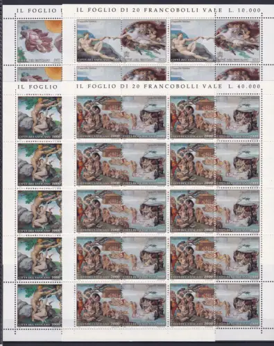 Vatikan 1107-1114 postfrisch als ZD-Bögen #OM781