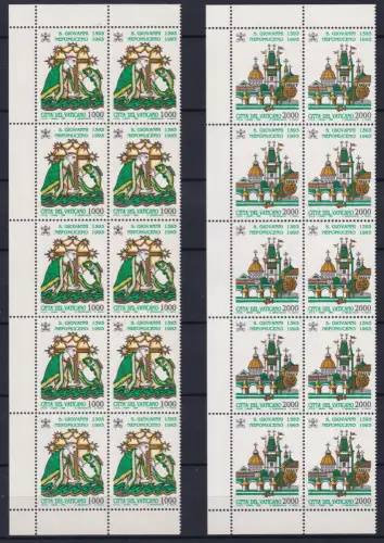 Vatikan 1097-1098 postfrisch als 10er Bogenteile #OM777