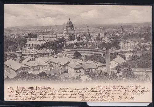 Ak Berlin Potsdam Blick vom Brauhausberg gelaufen 29.9.1999 #DBQ23