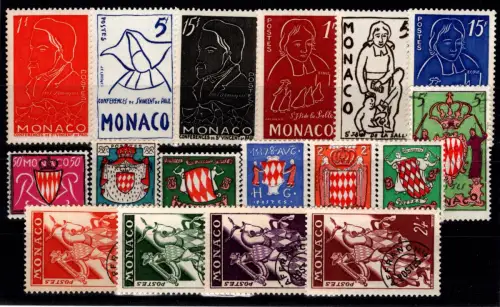 Monaco Jahrgang 1954 ohne Mi. Nr. 490-491 postfrisch #OB366