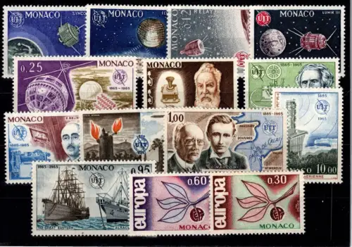 Monaco Jahrgang 1965 postfrisch #OB354