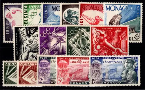 Monaco Jahrgang 1953 Mi. Nr. 470 m. Falz postfrisch #OB367