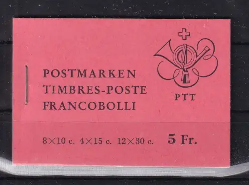 Schweiz MH 0- 64 postfrisch Markenheftchen #OT607
