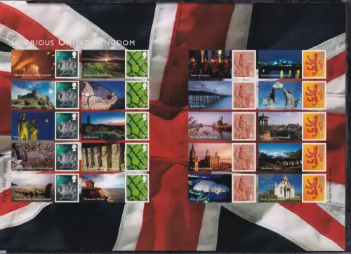 Nordirland 104 CS u.a. postfrisch Smilers Bogen "United Kingdom" #DEO11