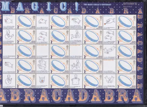 Großbritannien 2286 II postfrisch Smilers Bogen "Magic!" 2005 #DEN91