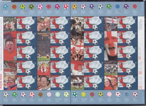 Großbritannien 1990 II postfrisch Smilers Bogen "Monaco" 2009 #DEN53