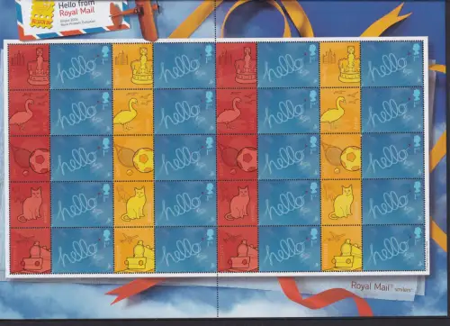 Großbritannien 1990 II postfrisch Smilers Bogen "Belgica" 2006 #DEN58