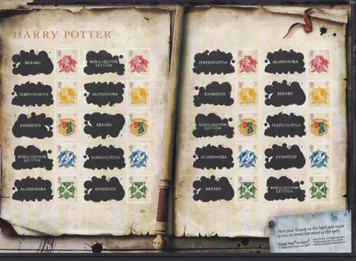 Großbritannien 2547-2551 postfrisch Smilers Bogen "Harry Potter" 2007 #DEN71