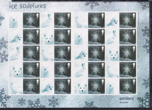 Großbritannien 2165 II postfrisch Smilers Bogen "Ice Sculptures" 2003 #DEN83