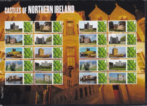 Nordirland 104 C/CS postfrisch Smilers Bogen "Castle of Northern Ireland" #DEO09