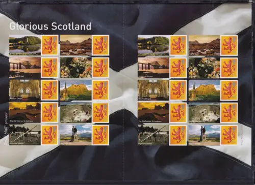 Schottland 99 C/CS postfrisch Smilers Bogen "Glorious Scotland" #DEO13