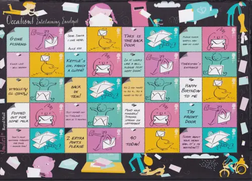 Großbritannien 2180-2184 postfrisch Smilers Bogen "Occasions" 2004 #DEN87