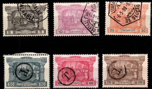 Portugal Portomarken 1-6 gestempelt #OT465