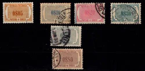 Portugal Portomarken 50-53, 55, 57 gestempelt #OT459