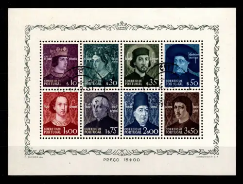 Portugal Block 14 gestempelt #OV220