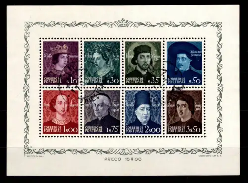 Portugal Block 14 gestempelt #OV222